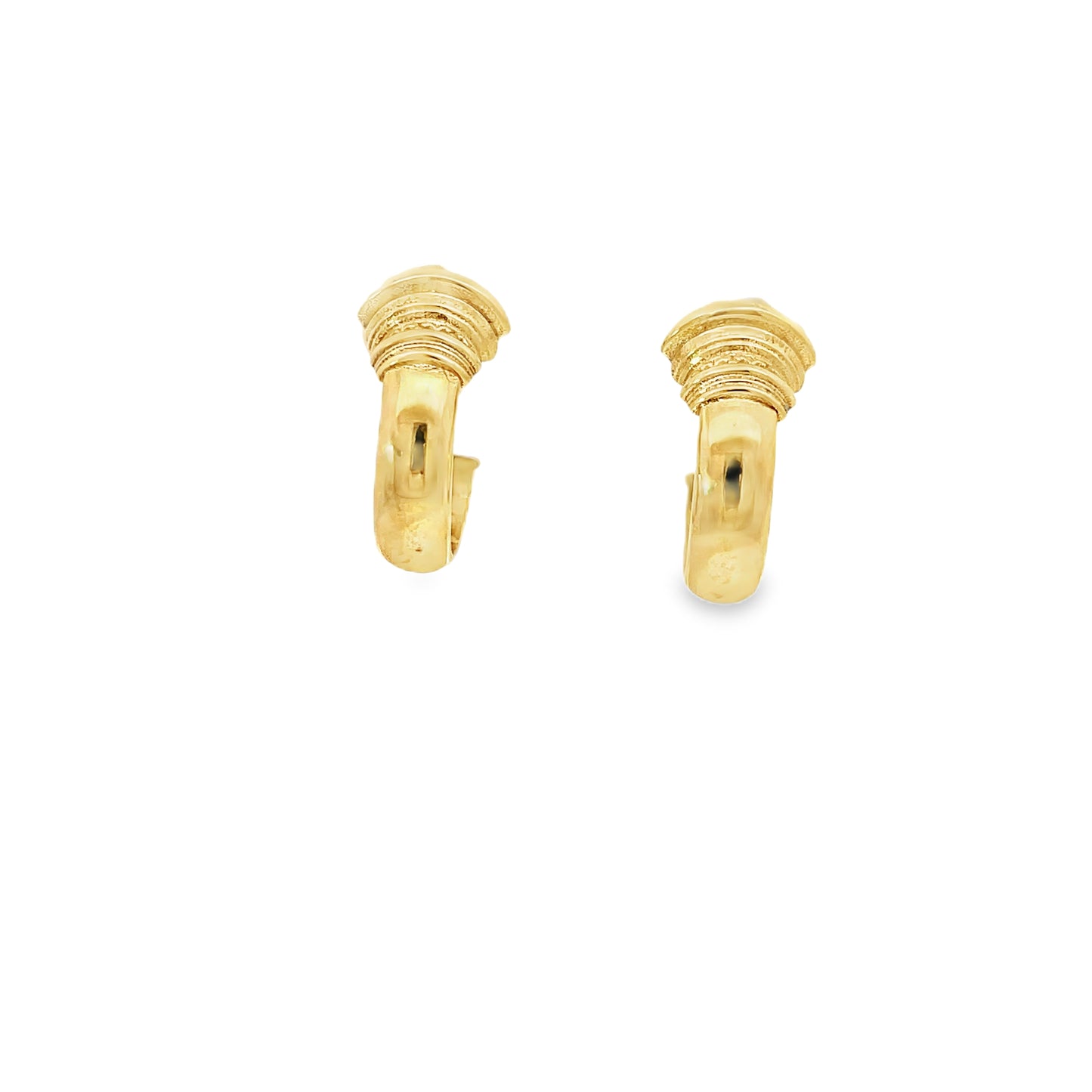 Ancient Roman Doric Column Hoop Earrings