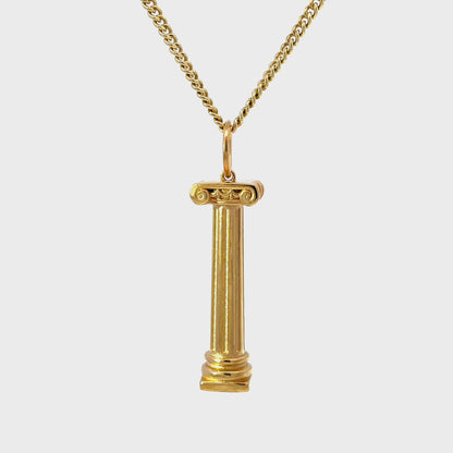 Large Ancient Roman Ionic Column Pendant