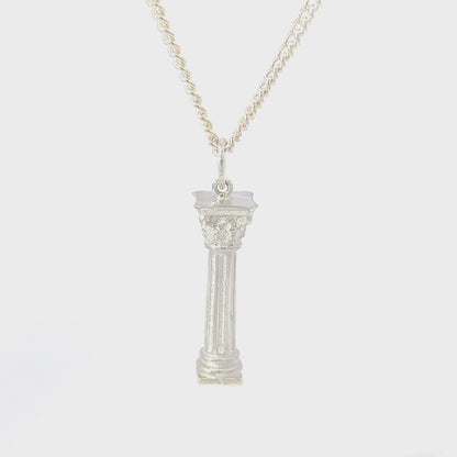 Small Ancient Roman Corinthian Column Pendant