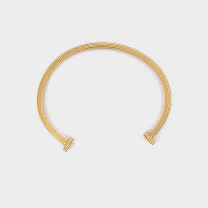 Ancient Roman Ionic Column Torque Bangle (3mm)